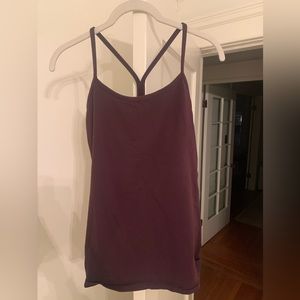 Lululemon Women’s Fitted Maroon Tank Top Shirt Size 8